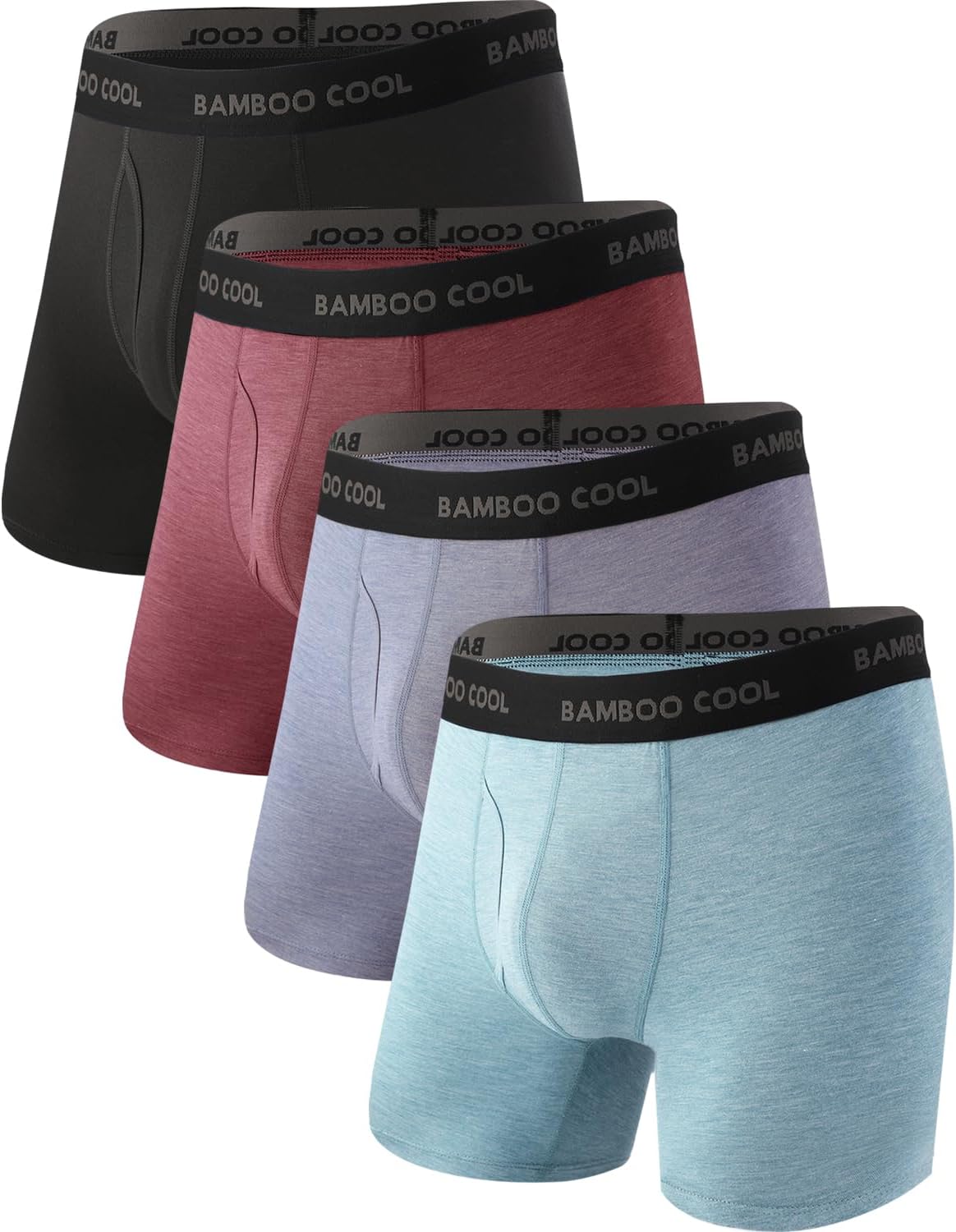 BAMBOO COOL Calzoncillos tipo bóxer ultra transpirables para hombre...