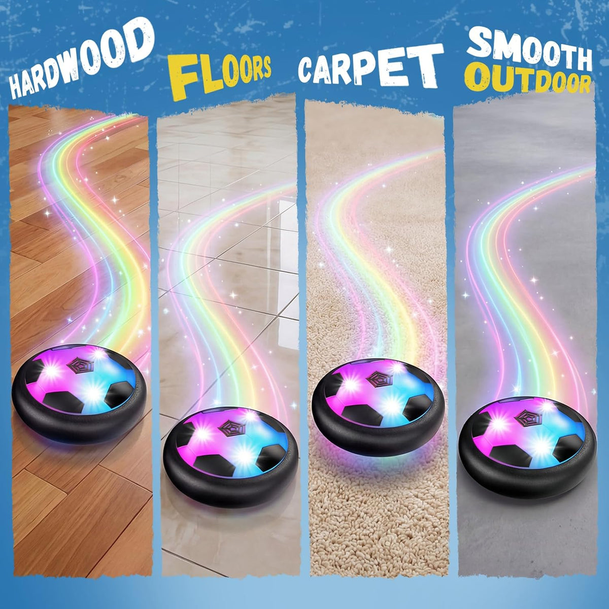 HopeRock Pelota de Fútbol Flotante Juguetes para Niños y Niñas de 3...