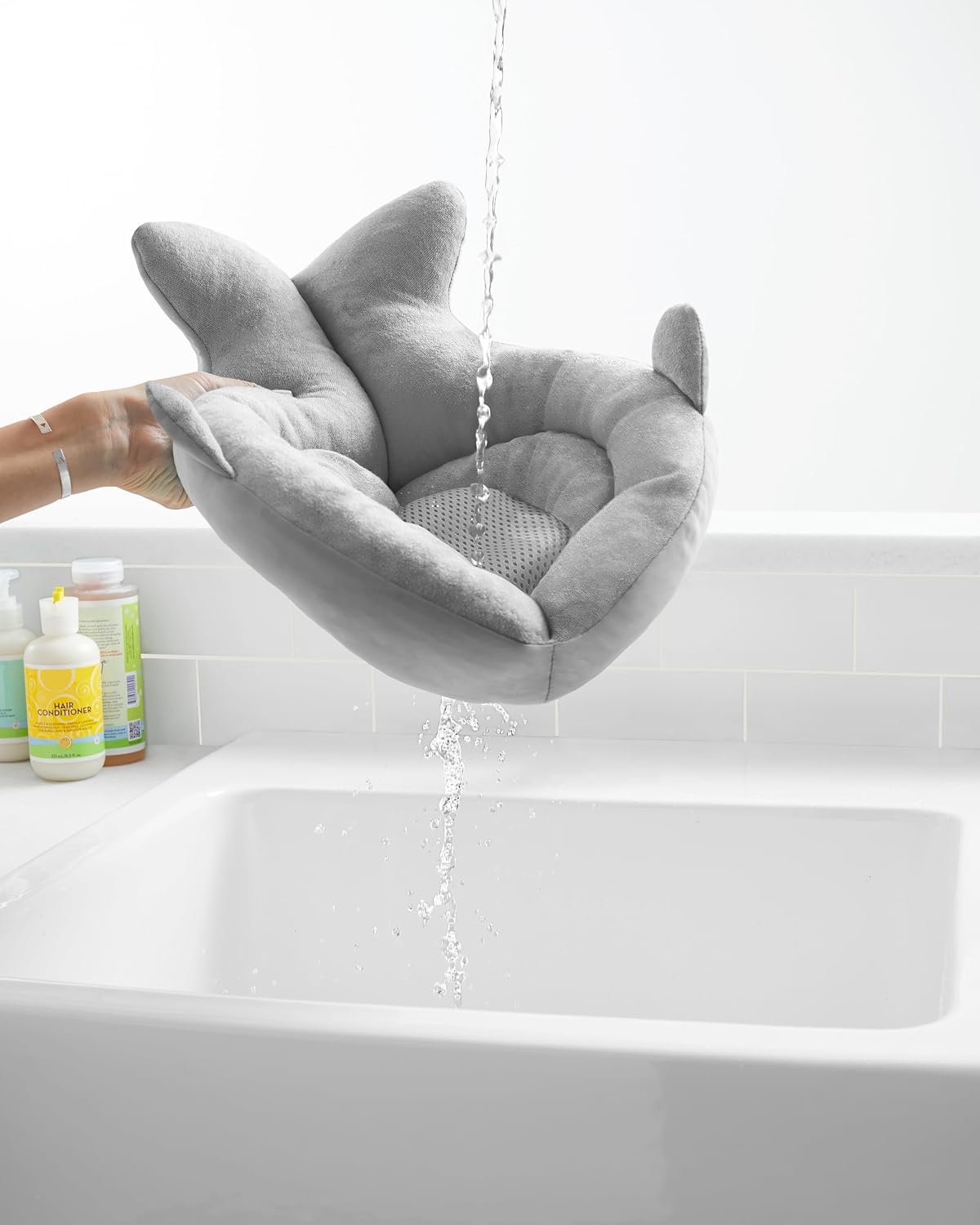 Bañera para bebés Skip Hop Soft Sink, Moby, gris