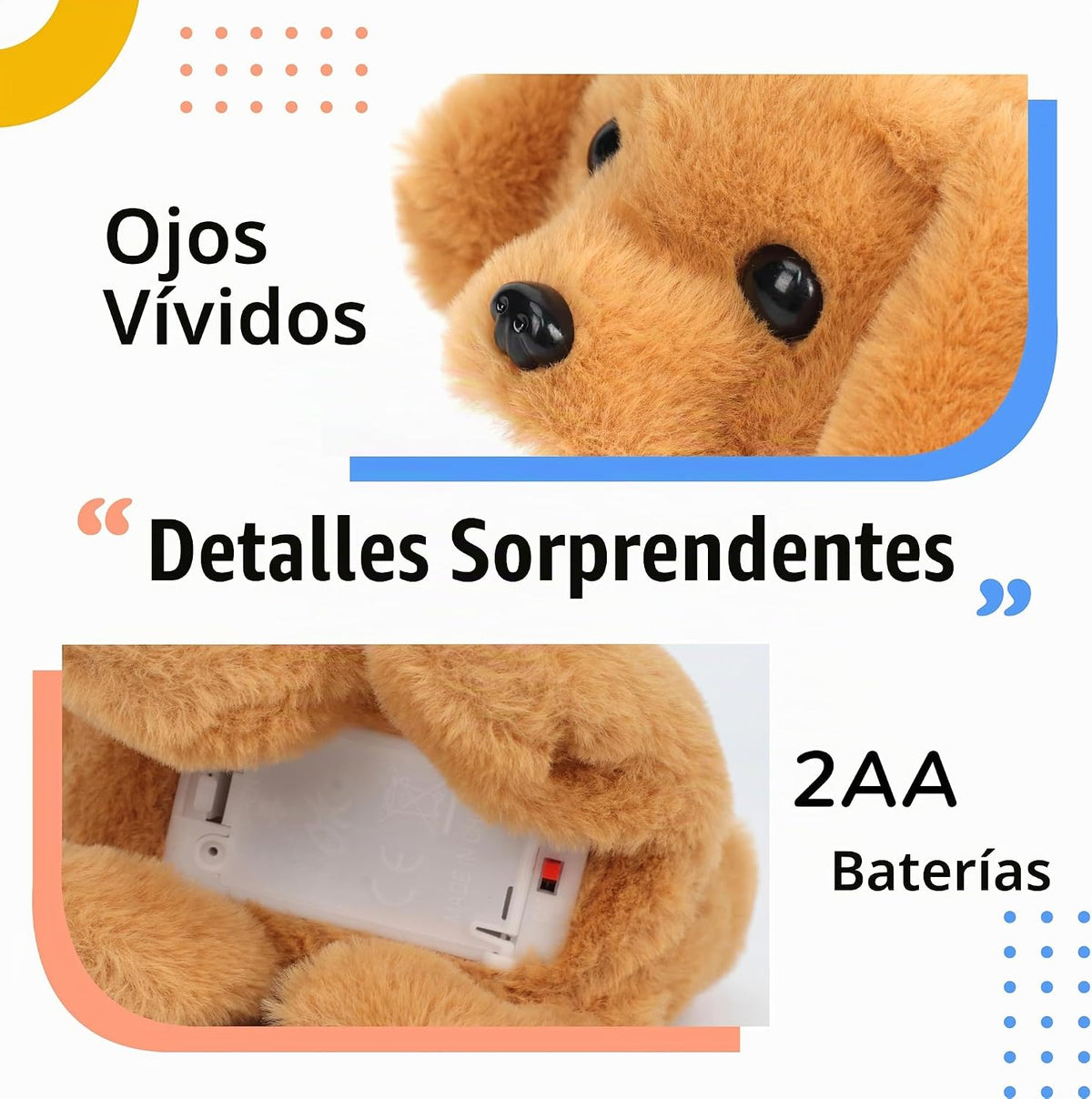 Hopearl Walking Dog Golden Retriever - Juguete electrónico interact...