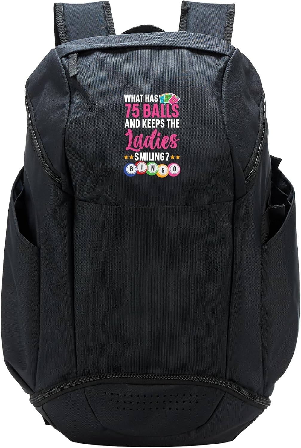 ¿Qué tiene 75 bolas y mantiene sonrientes a las damas? Mochila depo...