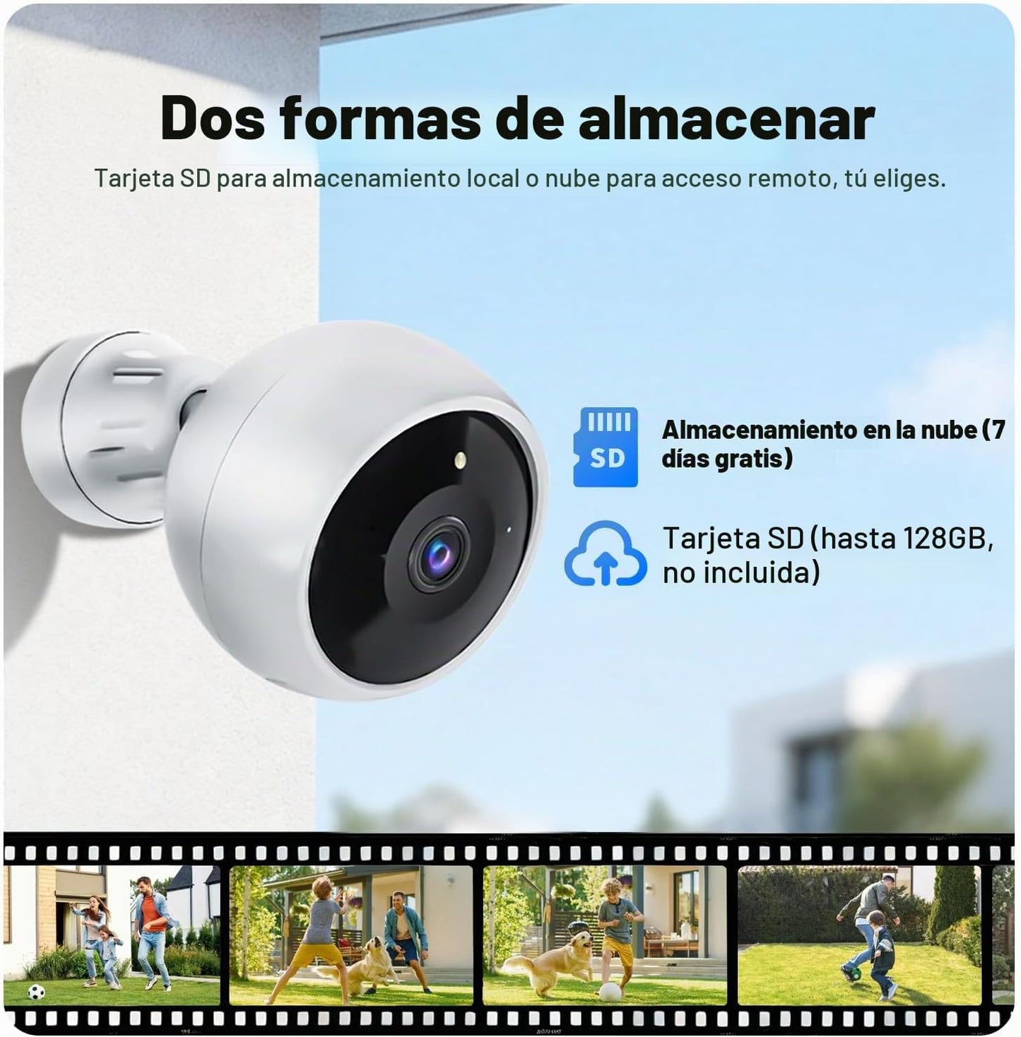 Jooedi Cámaras de seguridad inalámbricas para exteriores, cámara Wi...