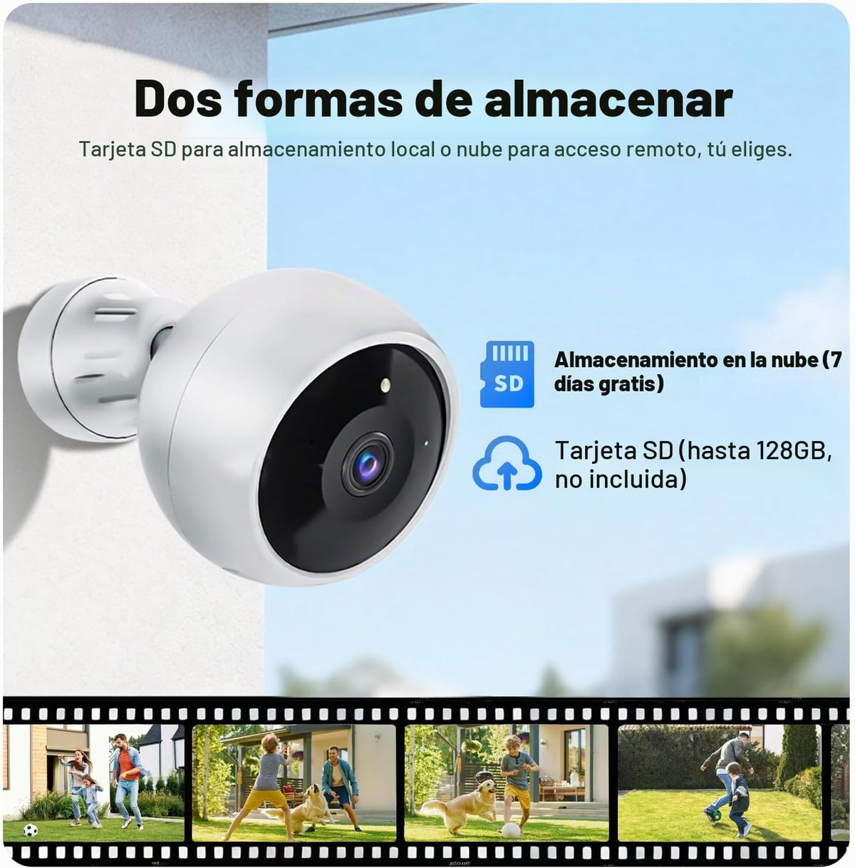Jooedi Cámaras de seguridad inalámbricas para exteriores, cámara 2K...