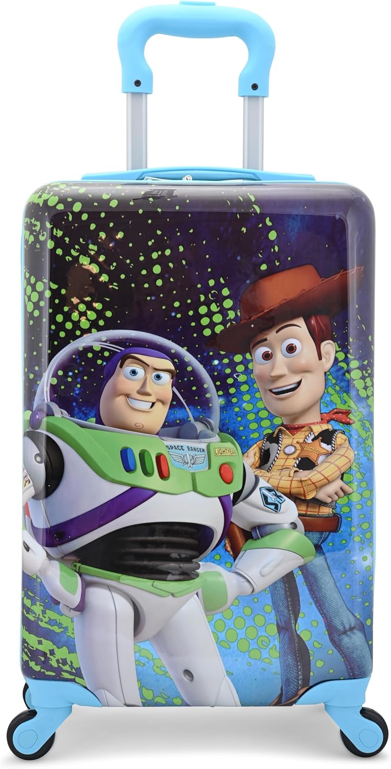 Disney Toy Story - Maleta rígida de 20 pulgadas, Woody Buzz linda y...
