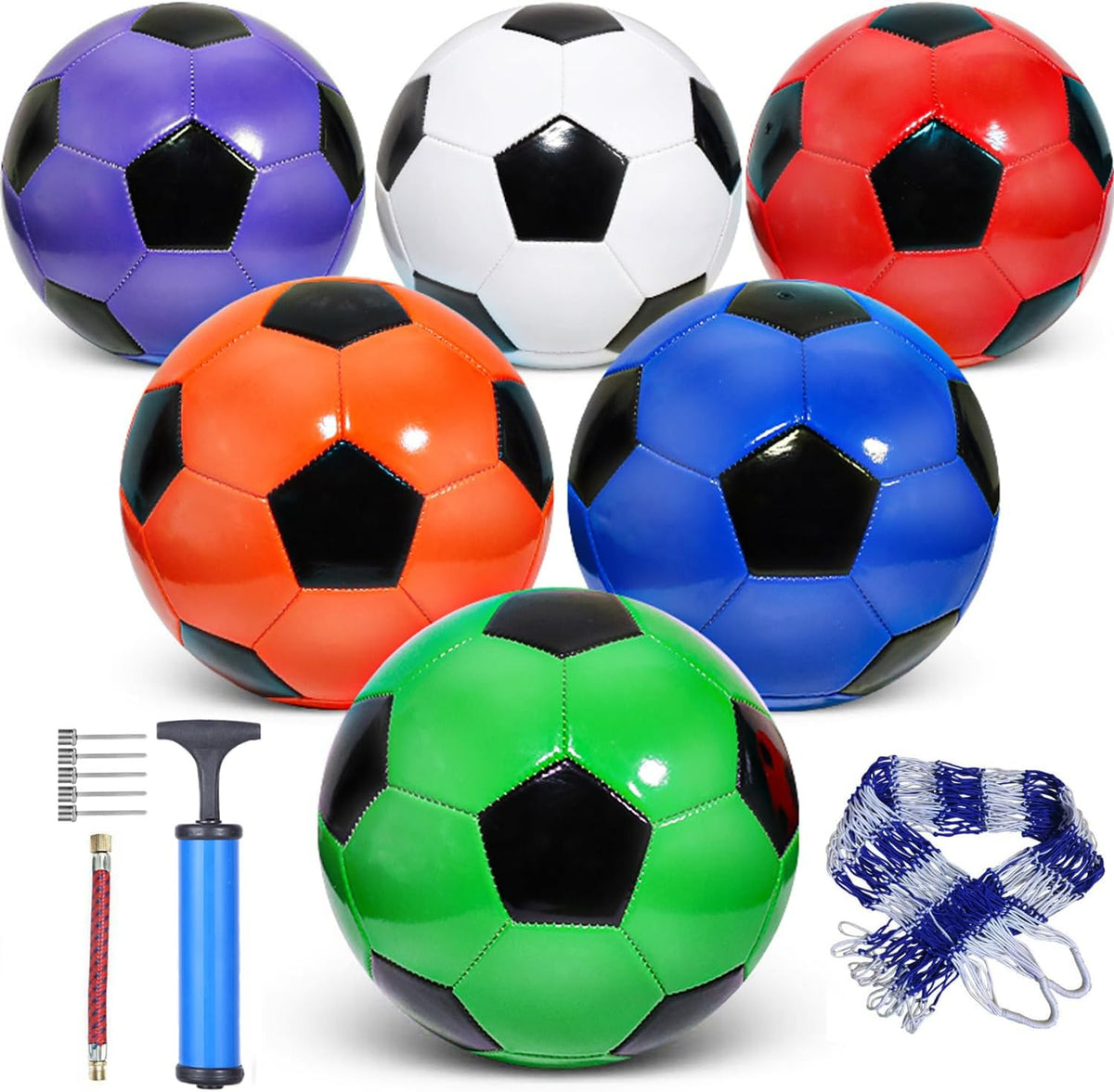 DHYLRICHER Paquete de 6 pelotas de fútbol cristianas de donación be...