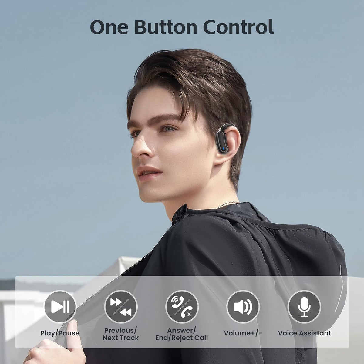 Auriculares inalámbricos Bluetooth, 54 horas de reproducción, estér...