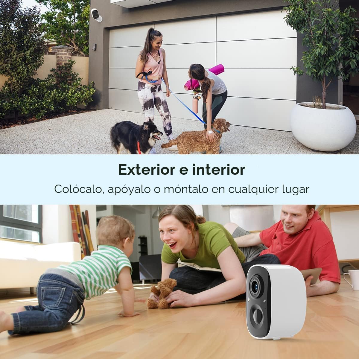 Vídeo GMK 2K, cámaras de seguridad inalámbricas al aire libre, grab...