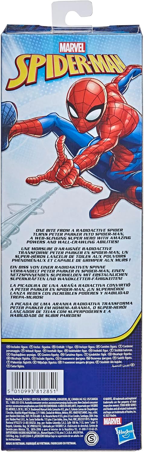 Marvel Titan Hero Series Spider-Man Figura de acción de 12 pulgadas...