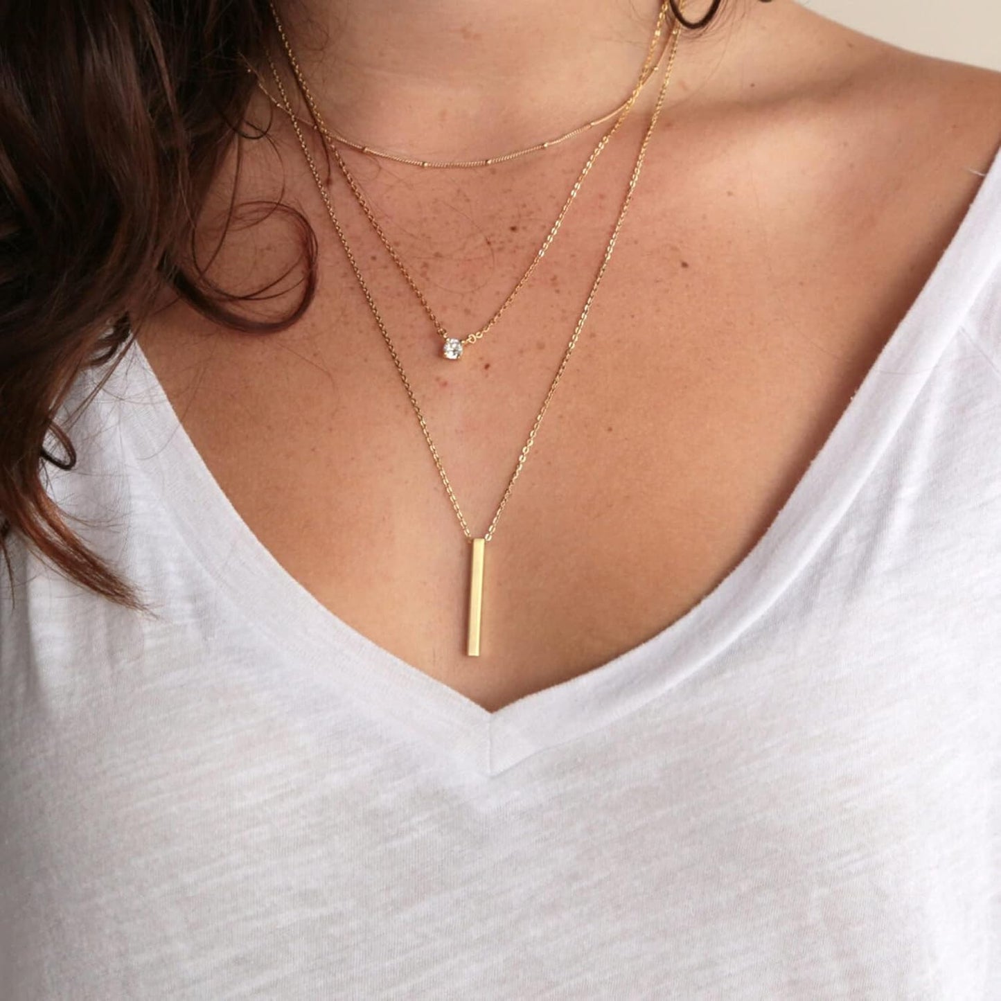 NECOCY - Collares delicados chapados en oro de 14k\/plata con circo...