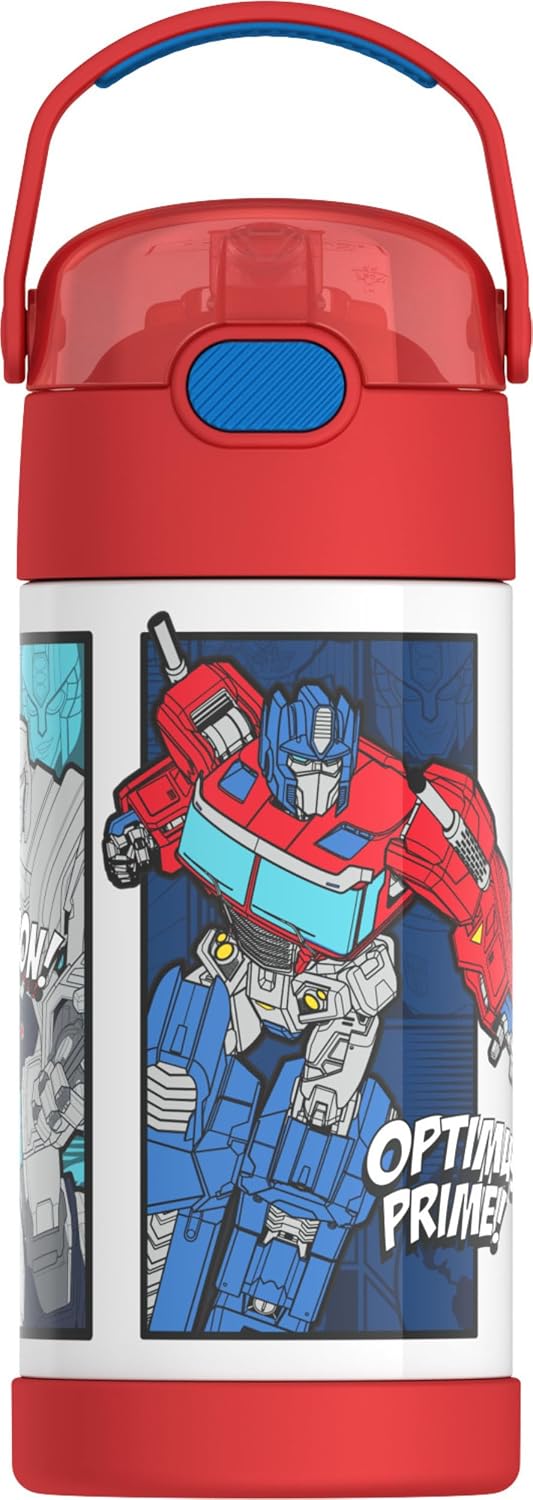 THERMOS FUNTAINER - Botella de agua con pajita, 12 onzas, transform...