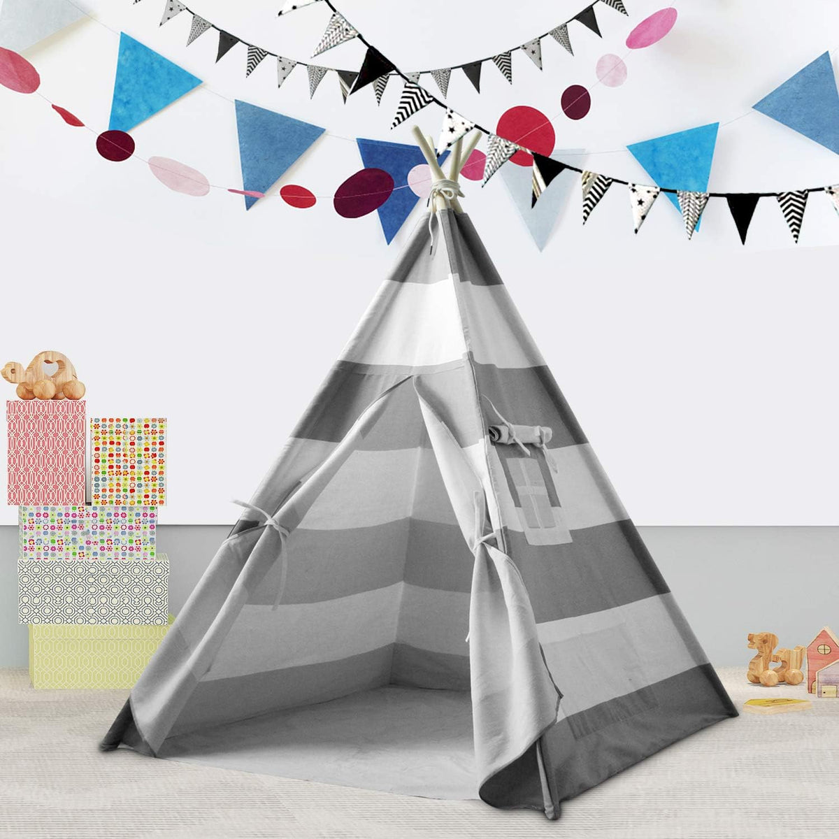 Tienda de campaña tipi para niños y niños, tienda de campaña de int...