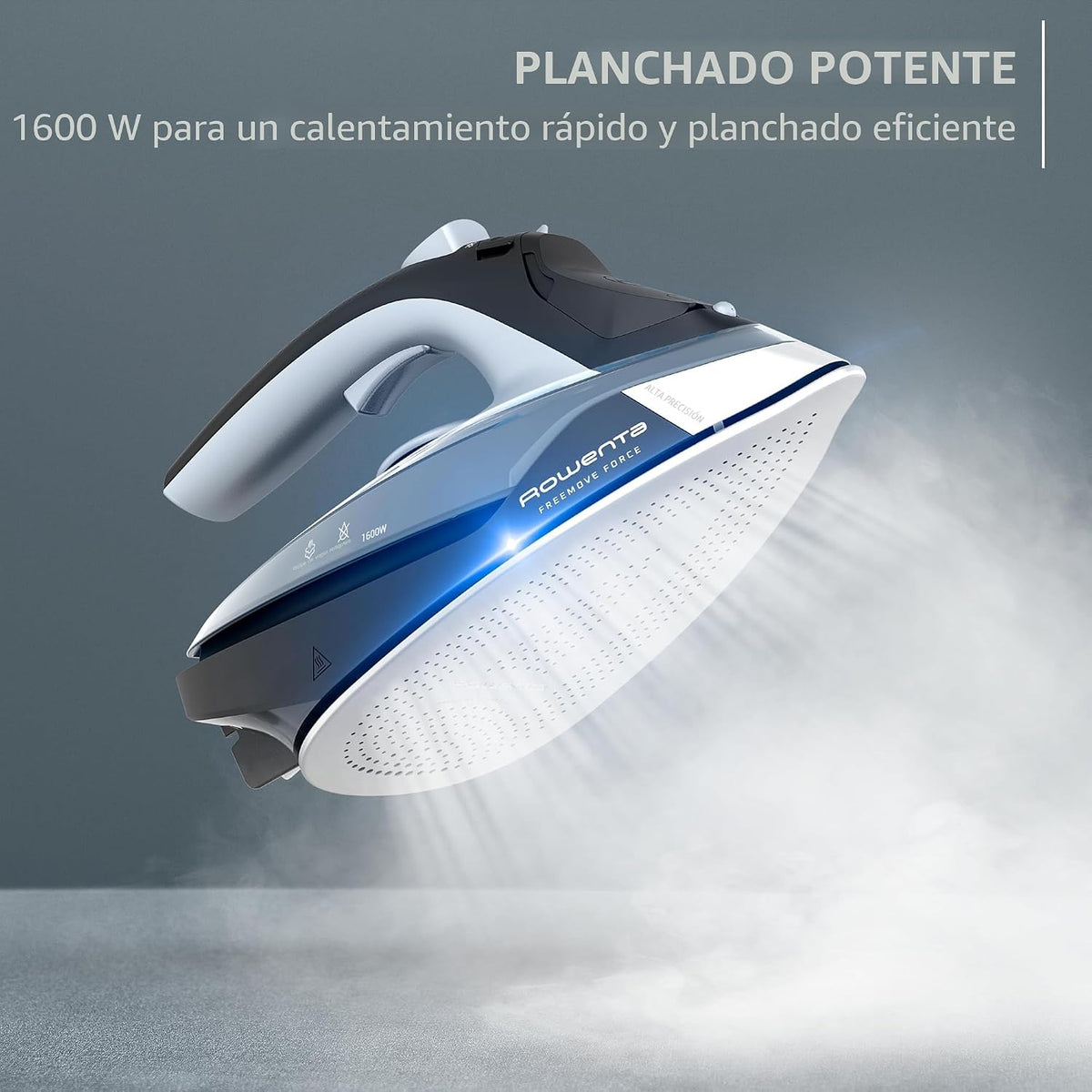 Rowenta Freemove - Plancha inalámbrica con vapor, 1600 vatios, suel...