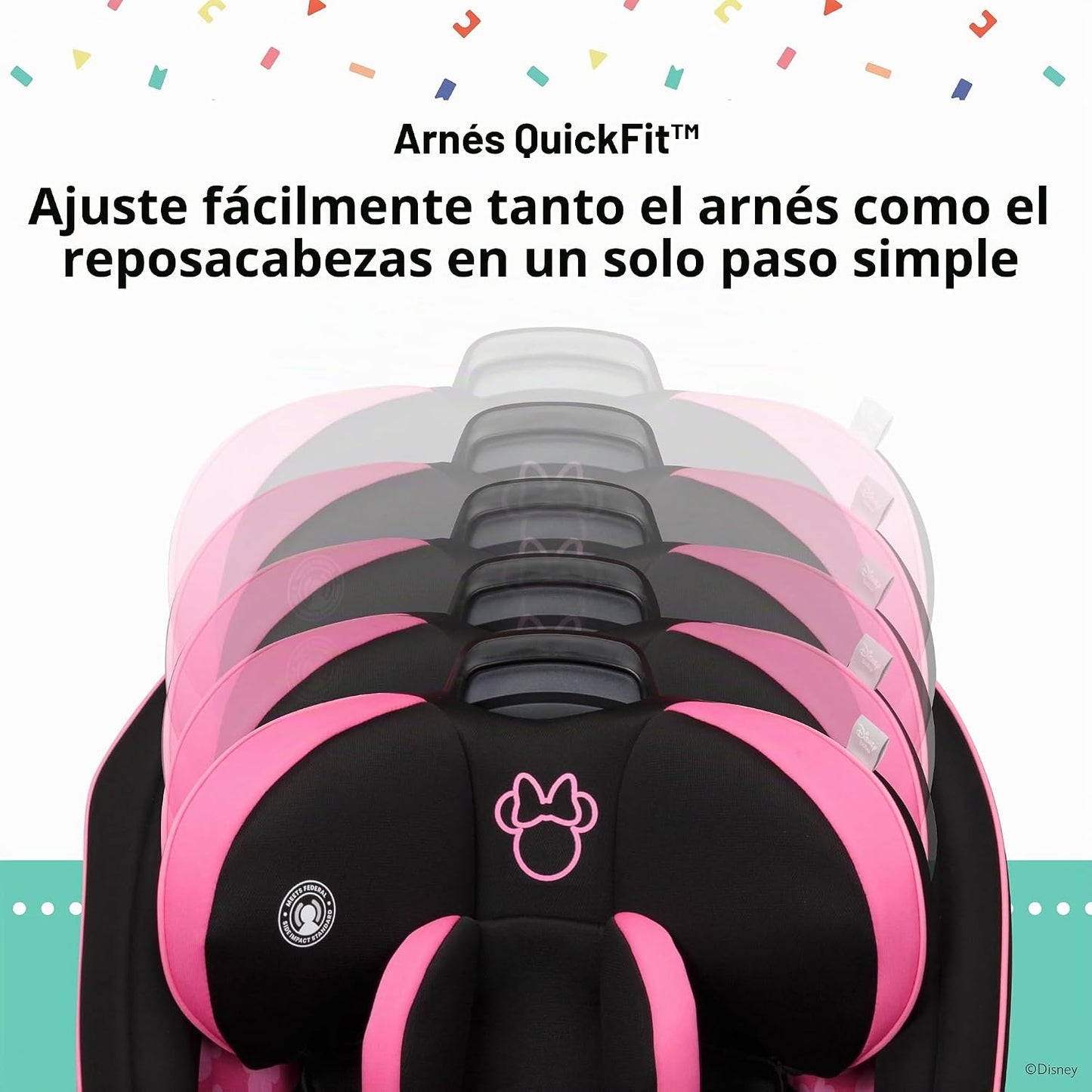 Disney Baby Grow and Go - Asiento de automóvil convertible todo en...