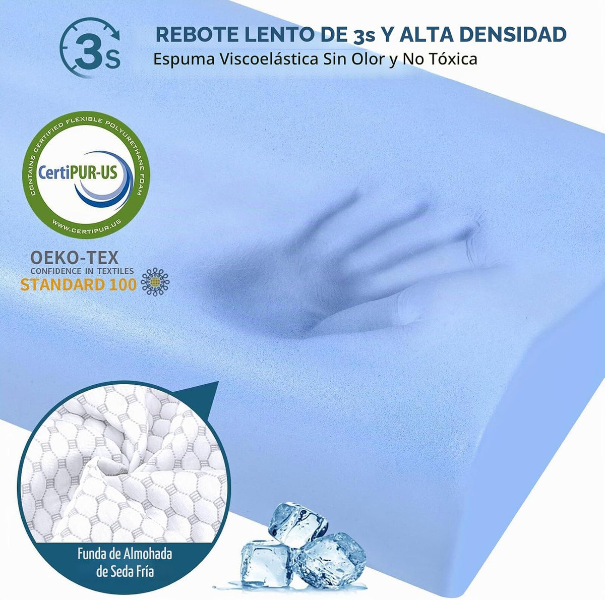 Almohada Cervical para el Cuello para Alivio del Dolor - Almohadas...