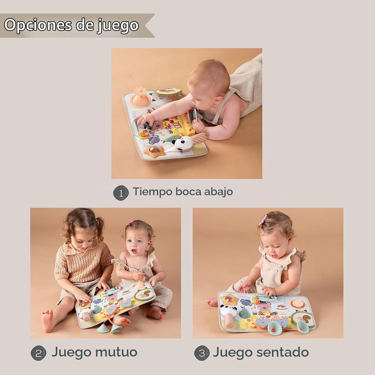 Taf Toys Play Station - Tablero Montessori multisensorial para niño...