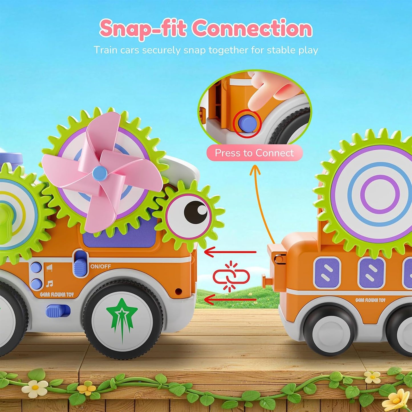 Juguetes de construcción de engranajes para niños a partir de 3 año...