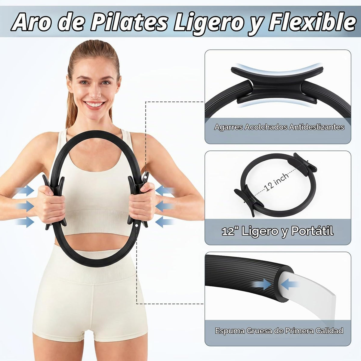 GINMIC Kit de pilates, equipo de pilates para entrenamientos en cas...