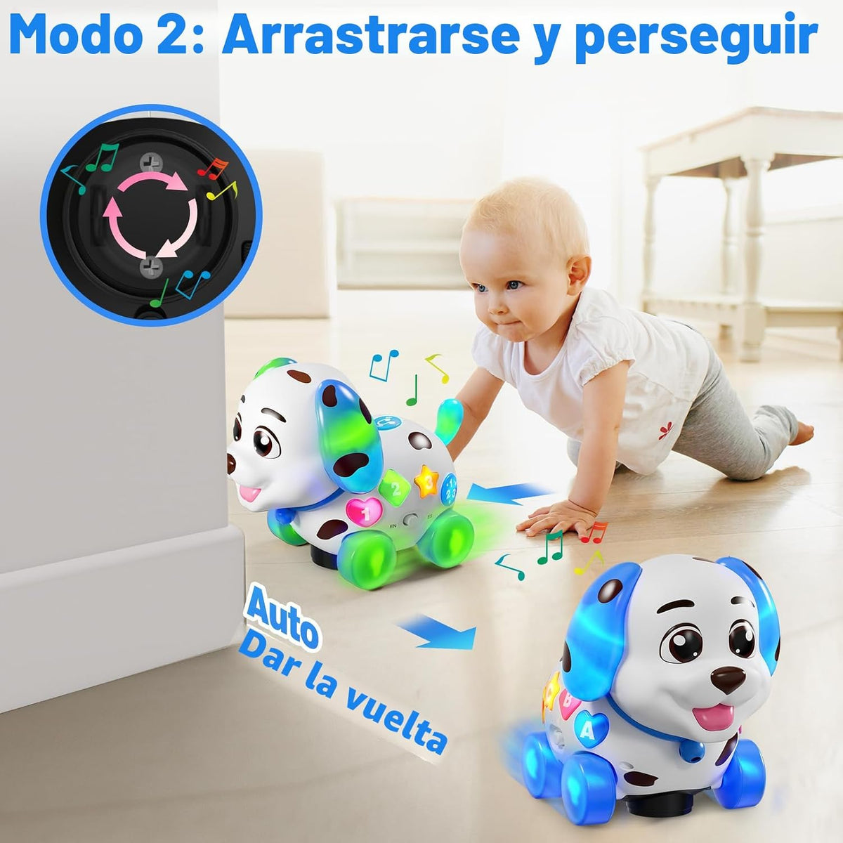 Juguetes musicales de cachorro para niño de 1 año de regalo, juguet...