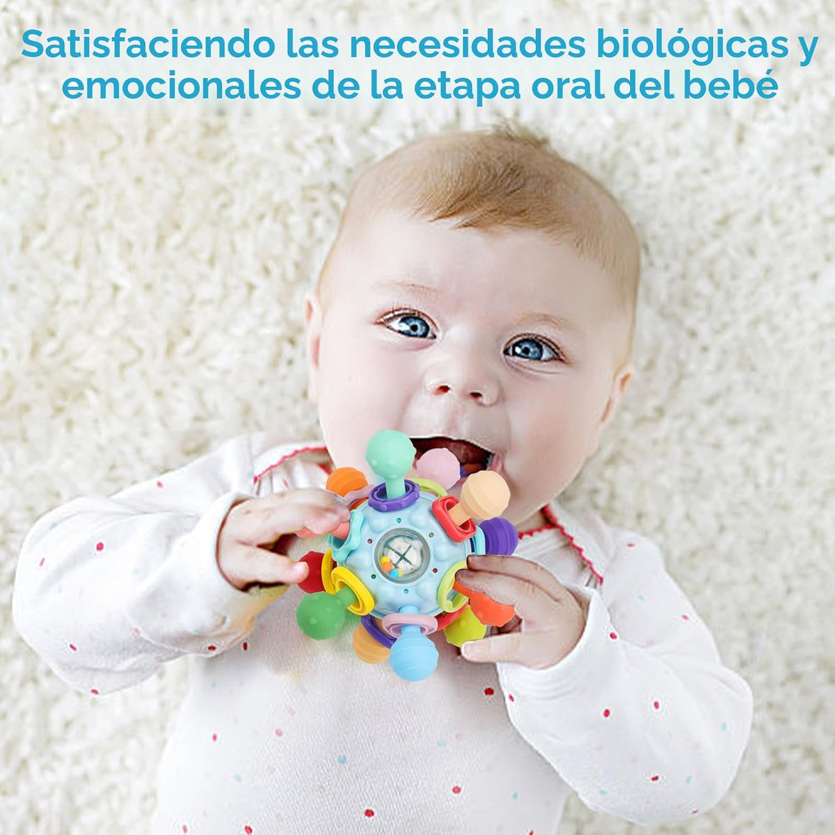 Juguetes Sensoriales Montessori para Bebés de 0-6 6-12 Meses, Morde...