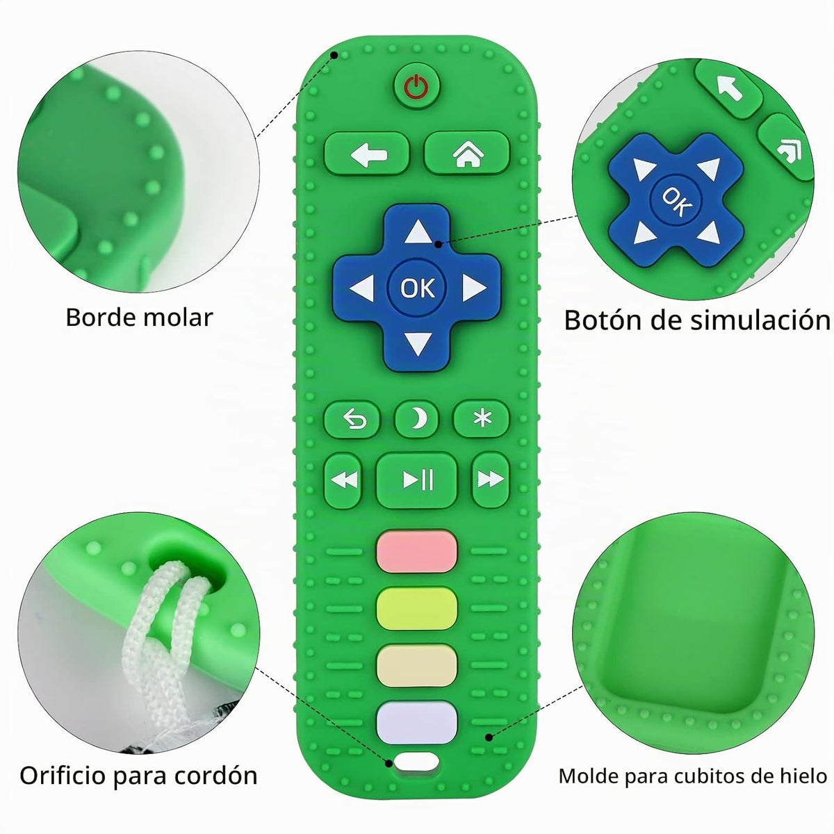 Chuya Mordedor remoto de silicona para bebés Juguetes de dentición...