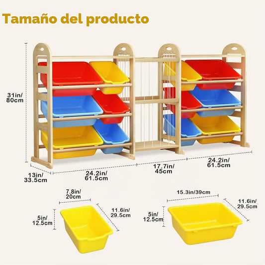 Organizador de almacenamiento de juguetes con almacenamiento de ani...