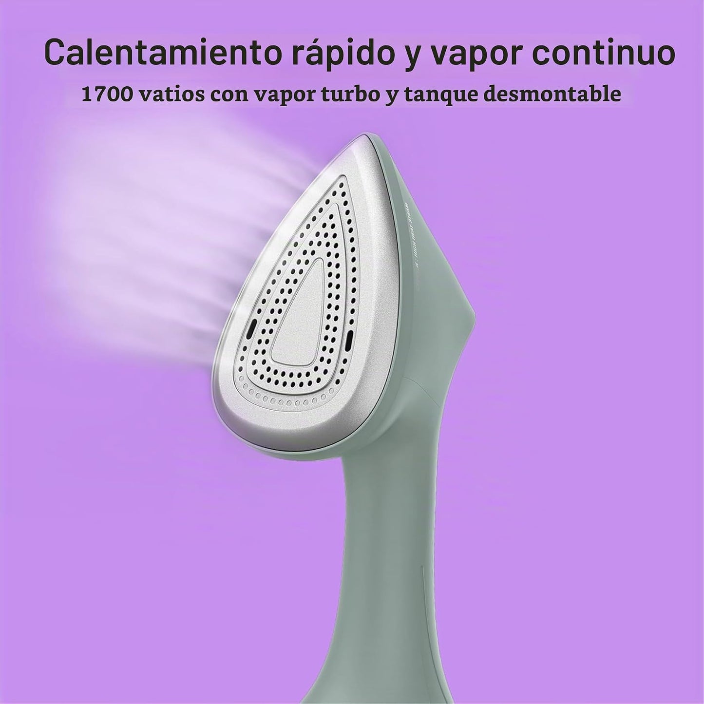 Conair Vaporizador 2 en 1 para hierro y ropa, suela de aluminio, 17...