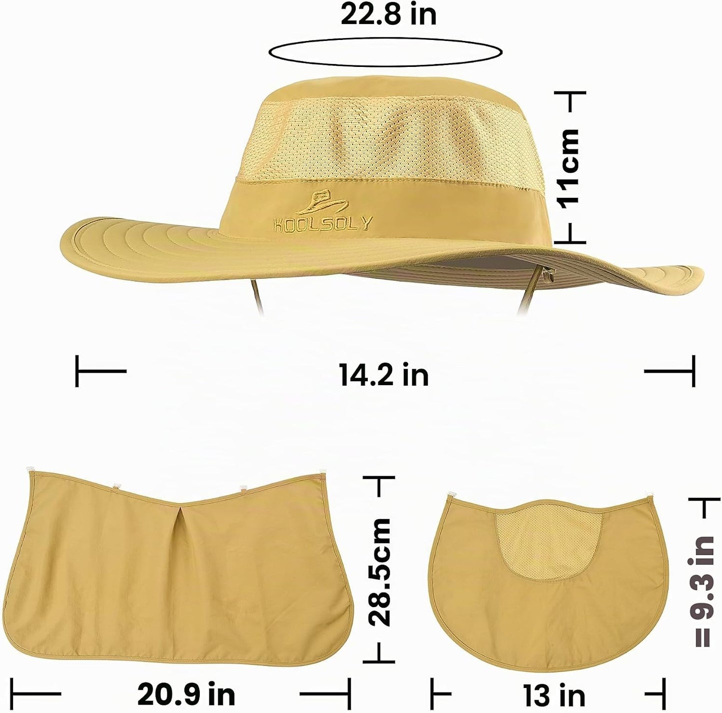 Sombrero de pesca, gorra para el sol con protección solar UPF 50+ y...