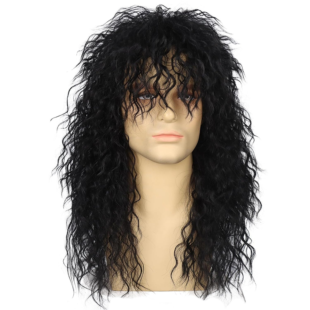 Guree Hair Peluca de salmonete Rocker de los años 80 para hombres y...