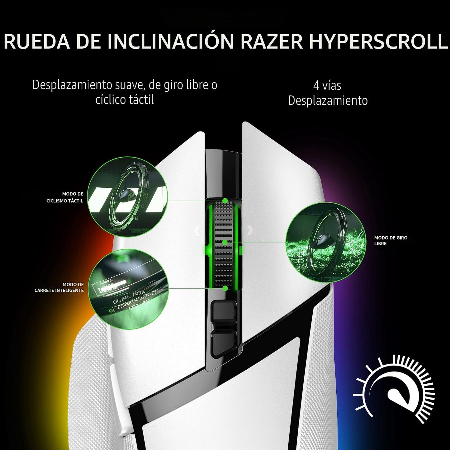 Razer Basilisk V3 Pro - Ratón inalámbrico personalizable para juego...