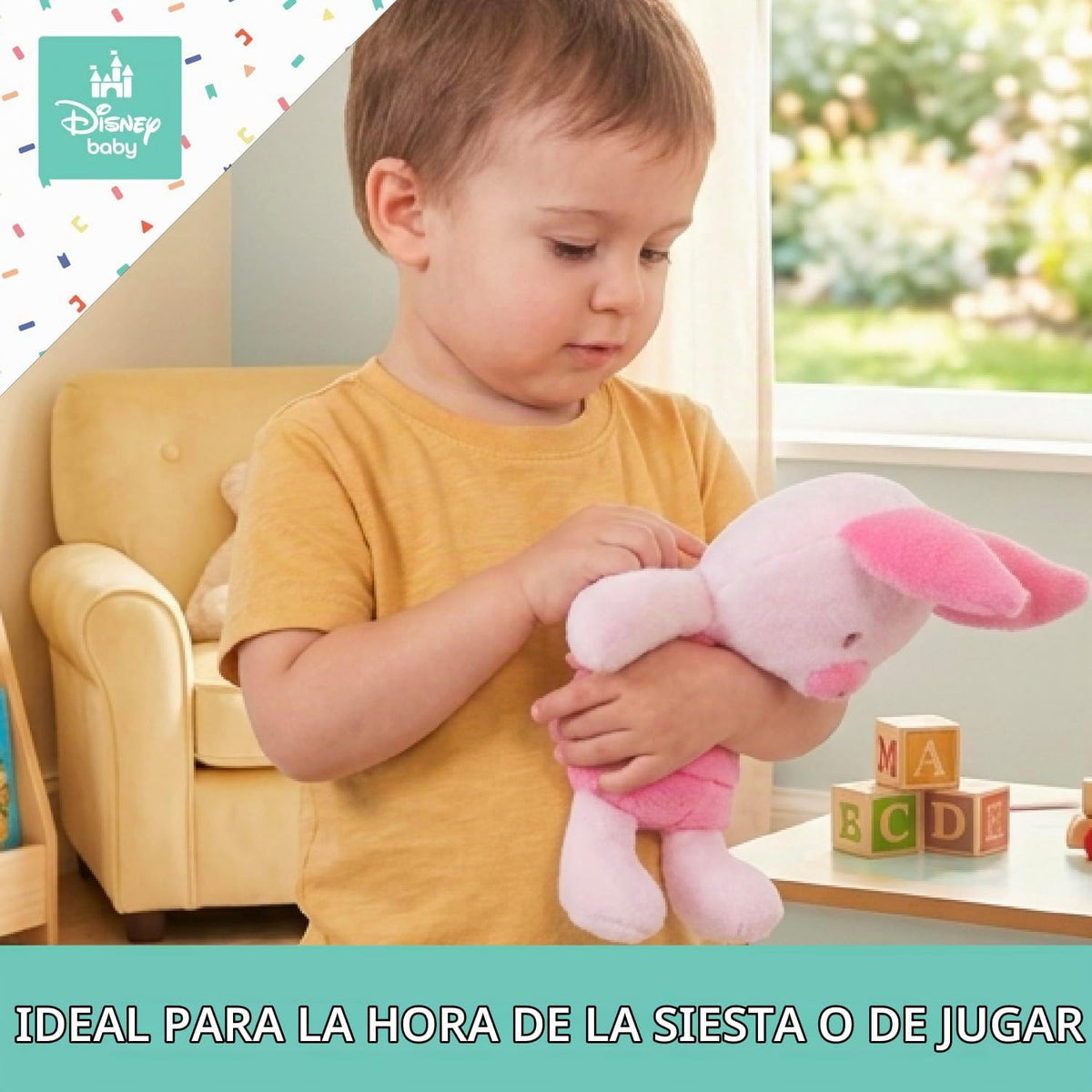 Kids Preferred Disney Piglet Cuddle Pal - Peluche de material ultra...