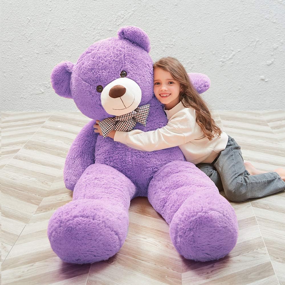 MaoGoLan - Oso de peluche morado y gigante de 55 pulgadas, animales...