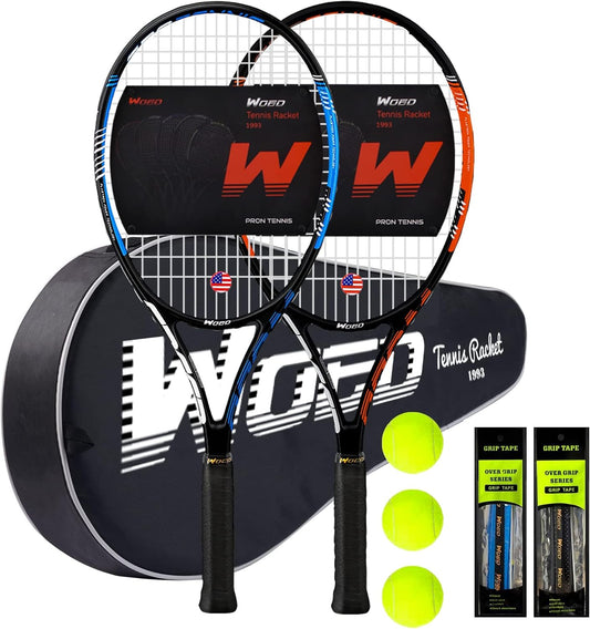 Raqueta de tenis para 2 jugadores adultos, perfecta para principian...