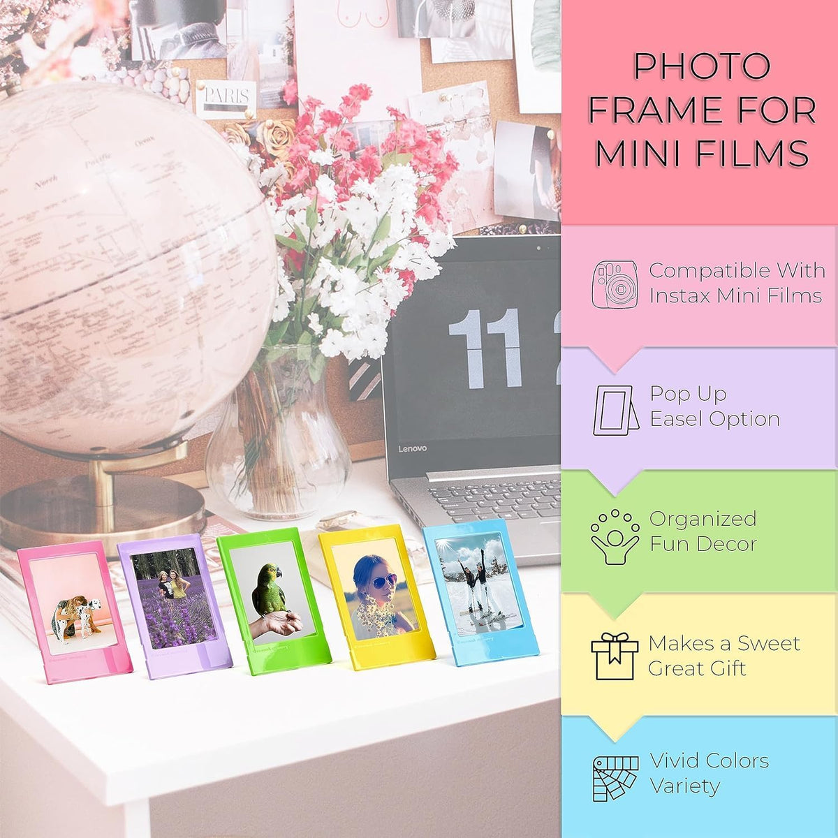 Fujifilm - Paquete de minicámara instantánea Instax Mini 12 con paq...