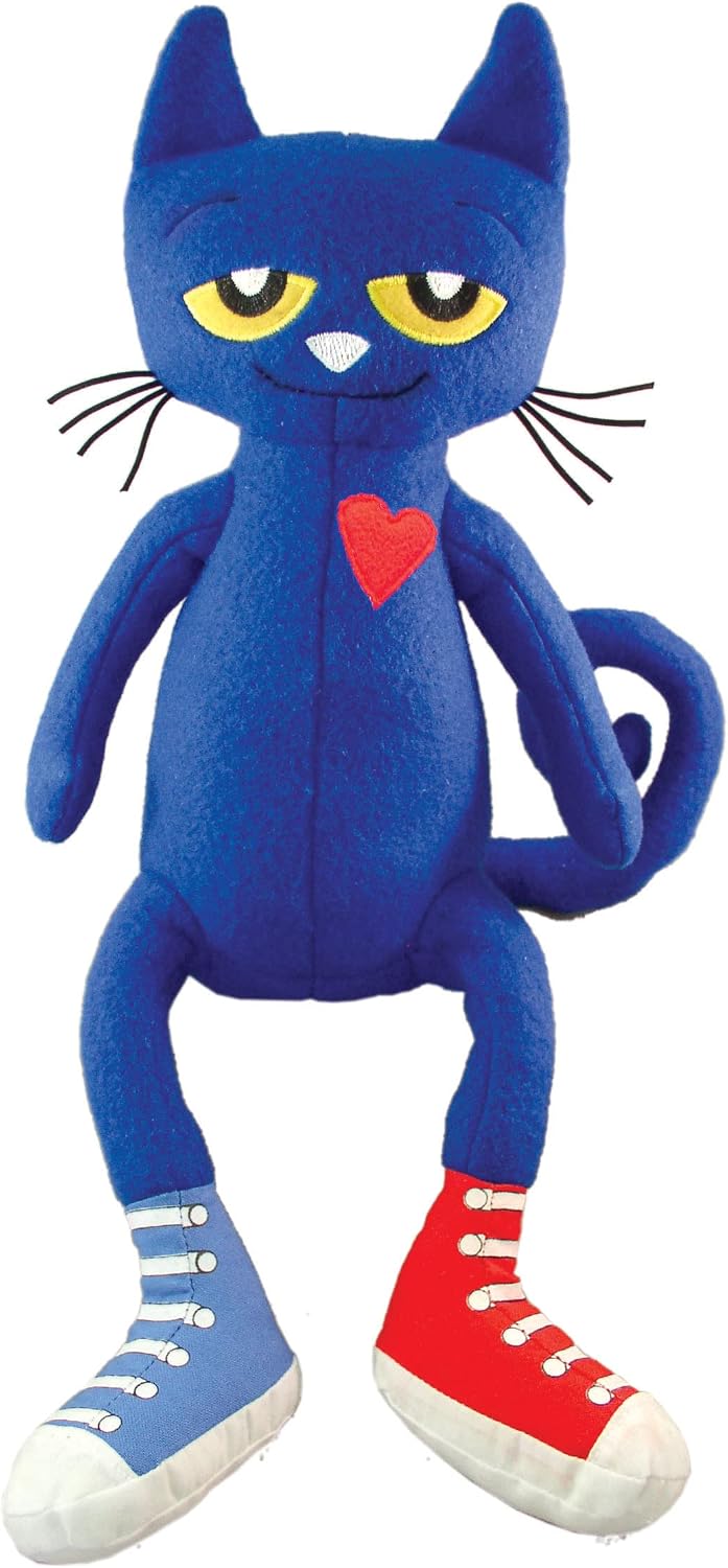 Gato de peluche "Pete el gato", de Merry Makers, Azul