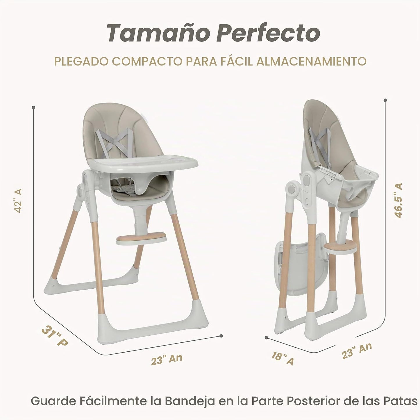 Delta Children Duet - Silla alta y asiento infantil 2 en 1, bandeja...