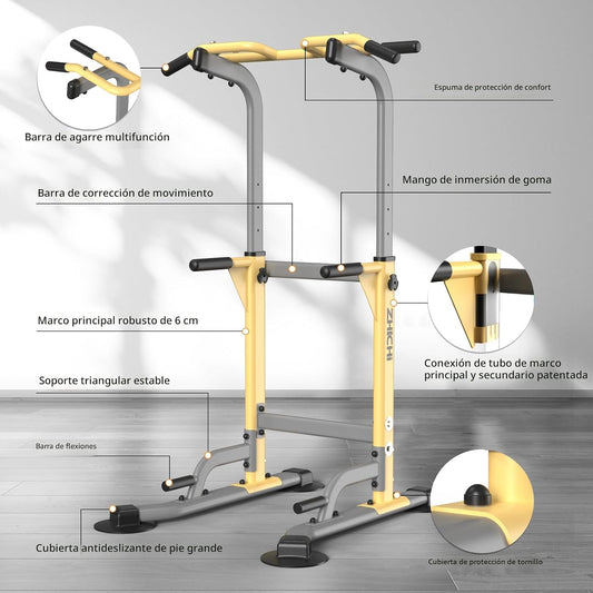 Z ZHICHI Pull-Up Dip Station Pull-Up Chin-Up Capacidad de peso 350LBS