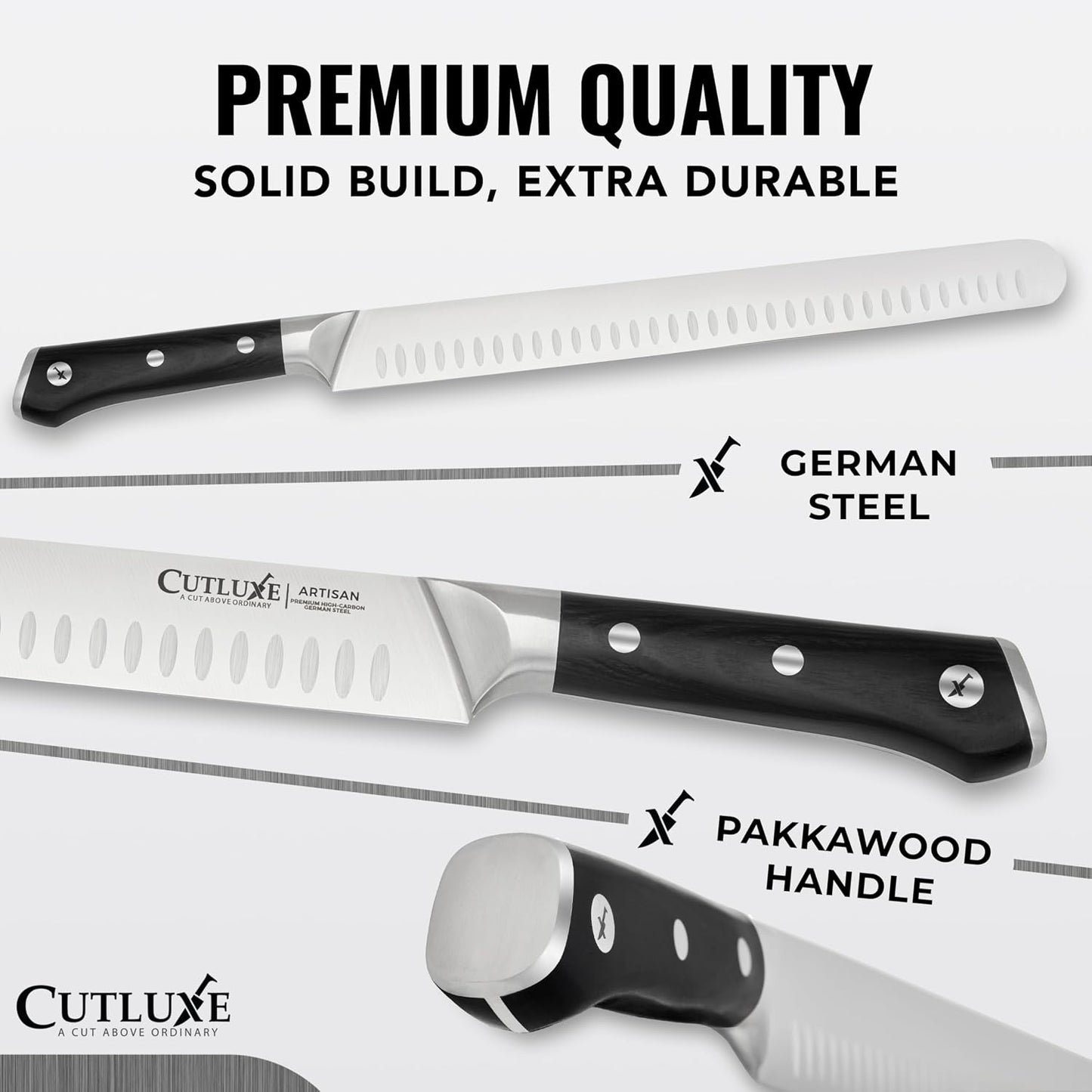 Set de cuchillos de carnicero Cutluxe \u2013 Cuchillo para carne de...
