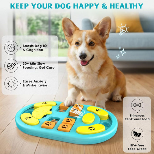 Blanlody Juguete de rompecabezas para perros, juguetes dispensadore...
