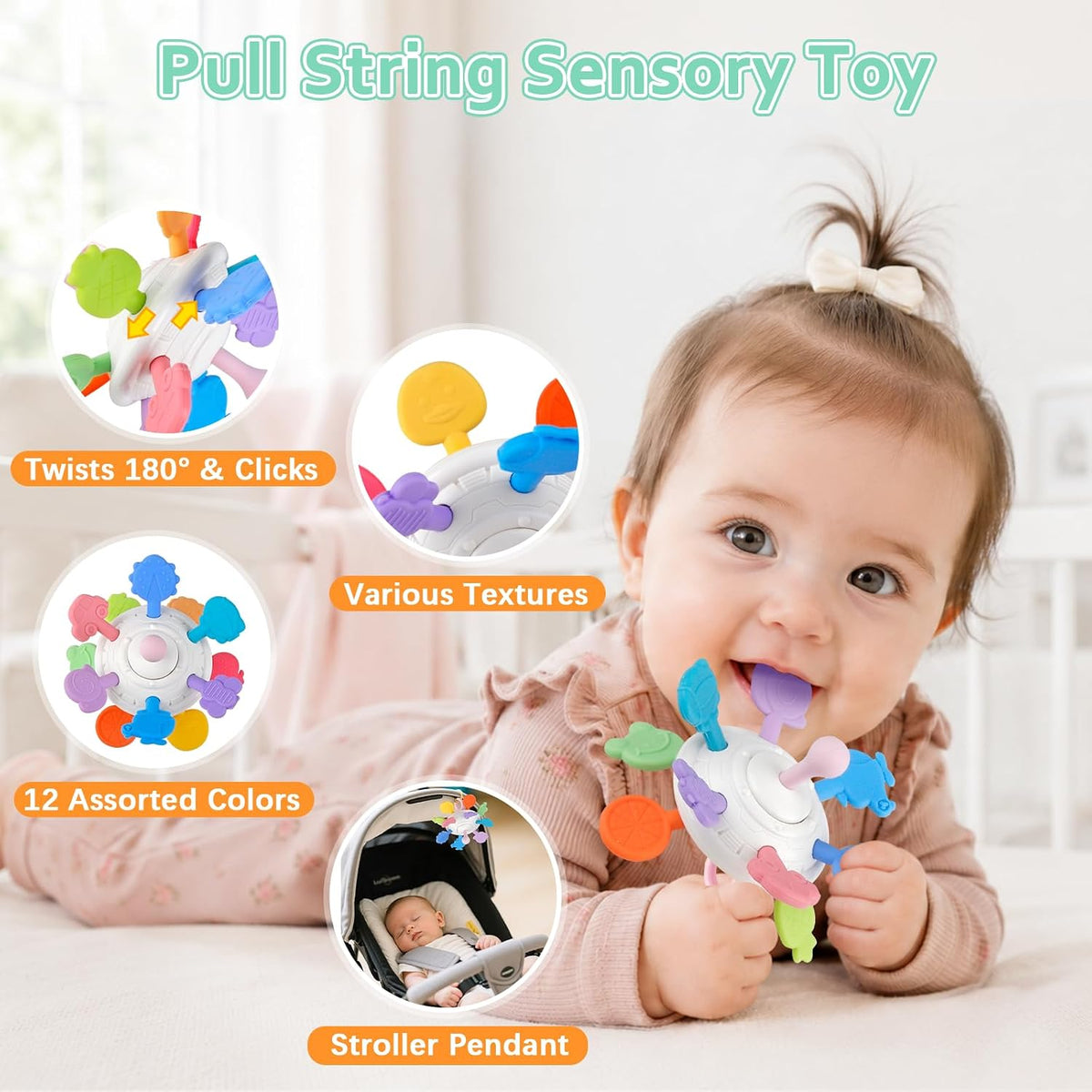 Plunack Montessori Toys - Juego de aprendizaje sensorial 6 en 1 | B...