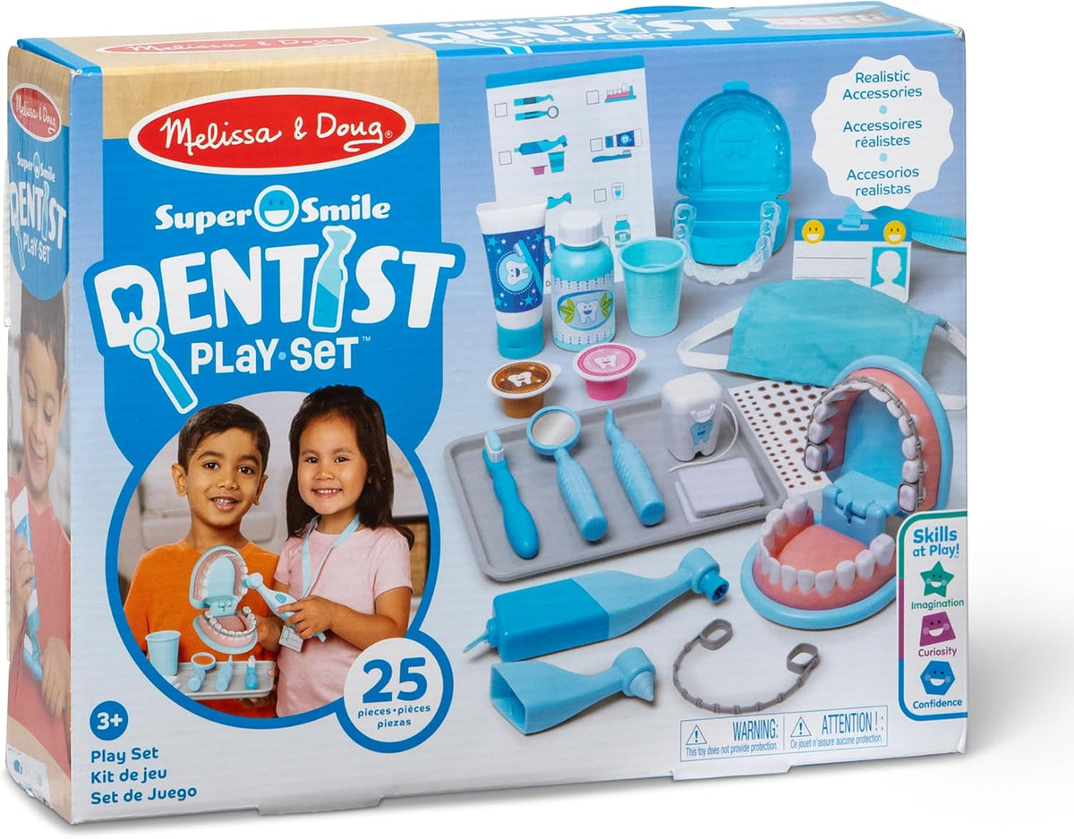 Melissa &amp; Doug - Juego de dentista Super Smile con conjunto de...