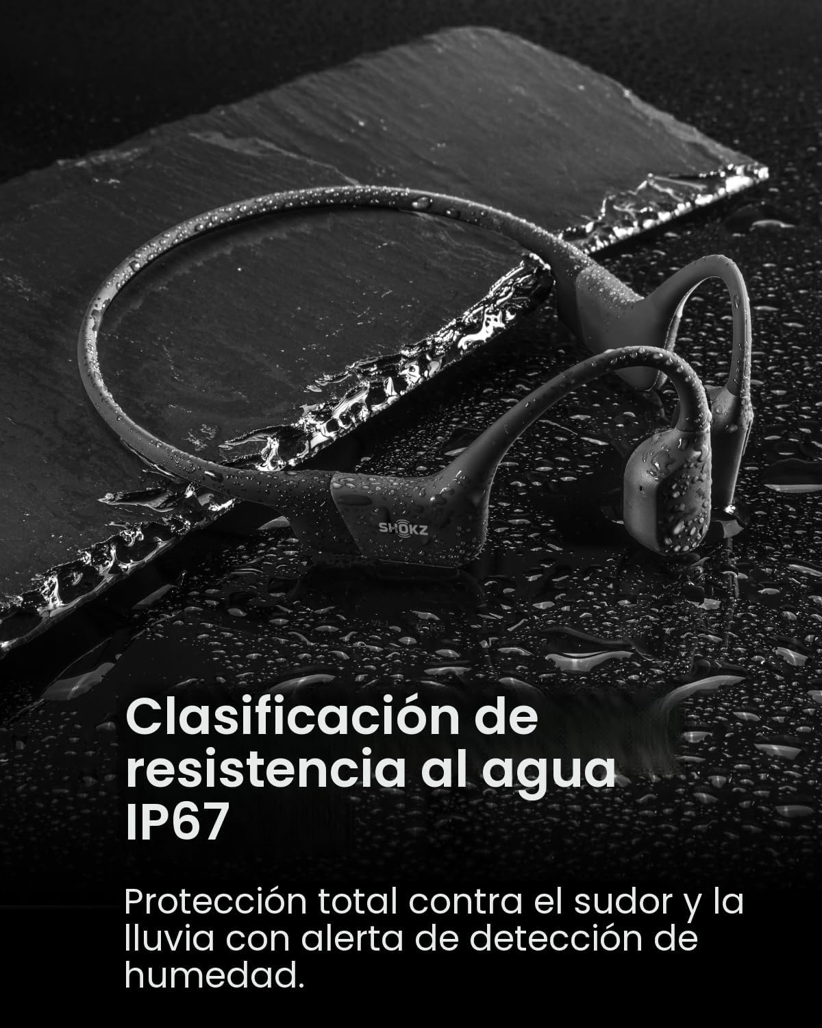 SHOKZ OpenRun - Auriculares deportivos inalámbricos Bluetooth de co...