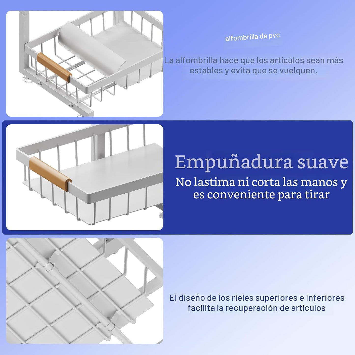 ADBIU Paquete de 2 organizadores y almacenamiento para debajo del f...