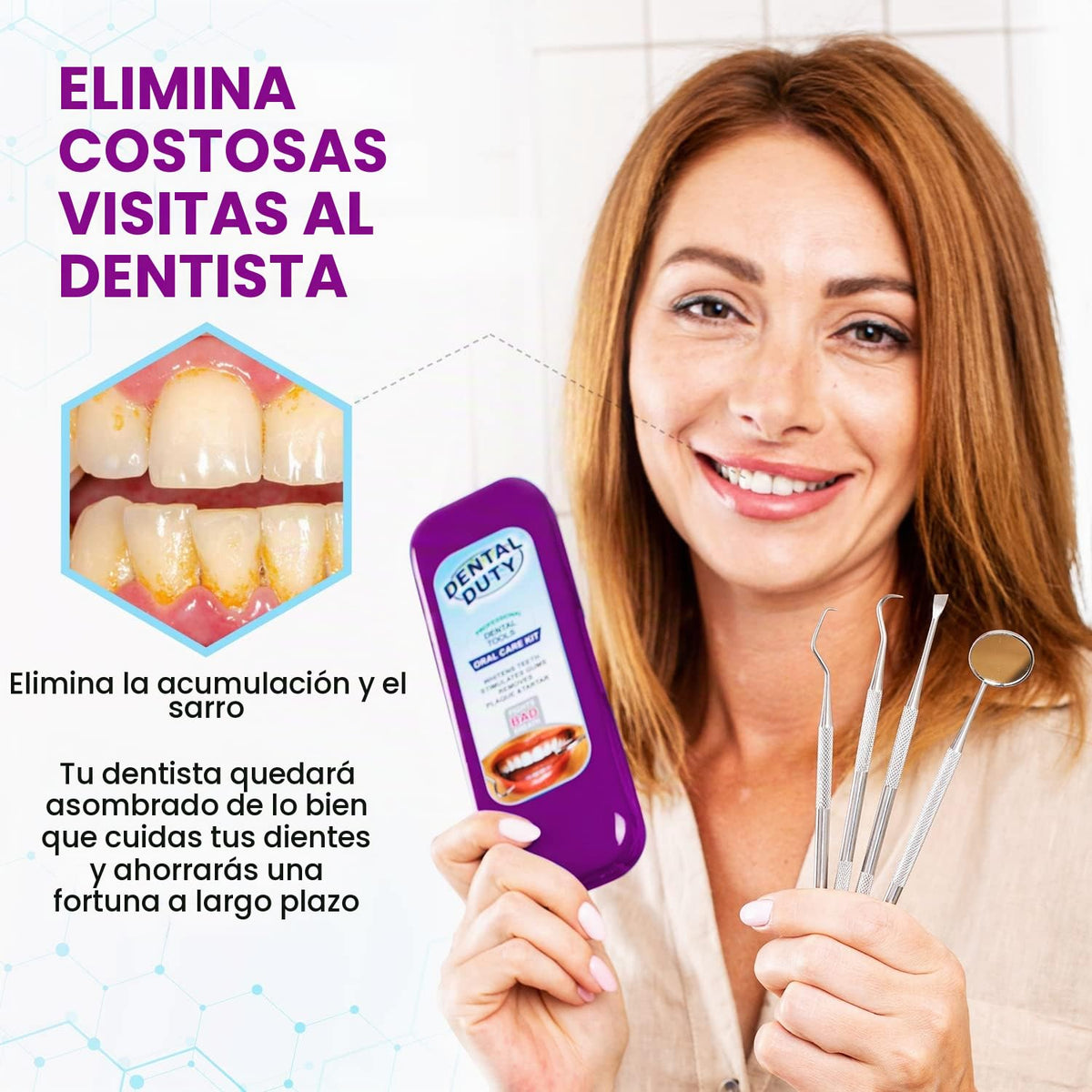 Dental Duty Herramientas Dentales, Raspador Dental para Herramienta...