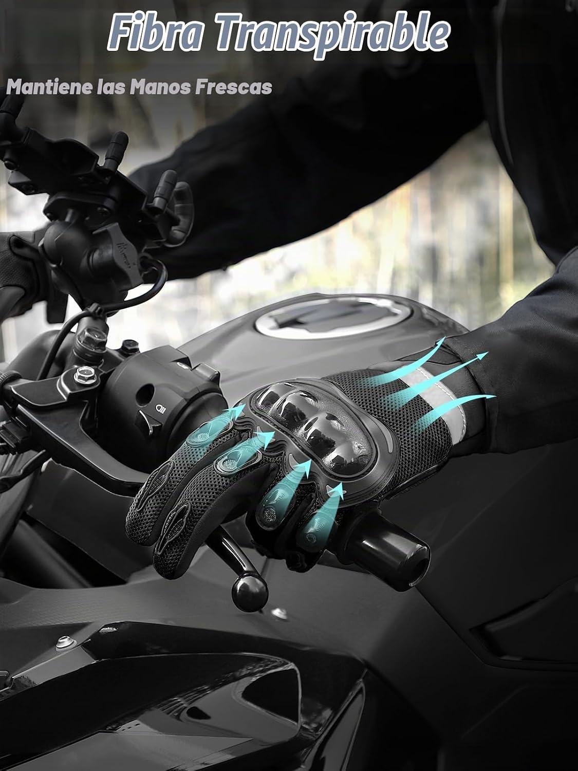 COFIT - Guantes de motocicleta con malla transpirable, guantes de m...