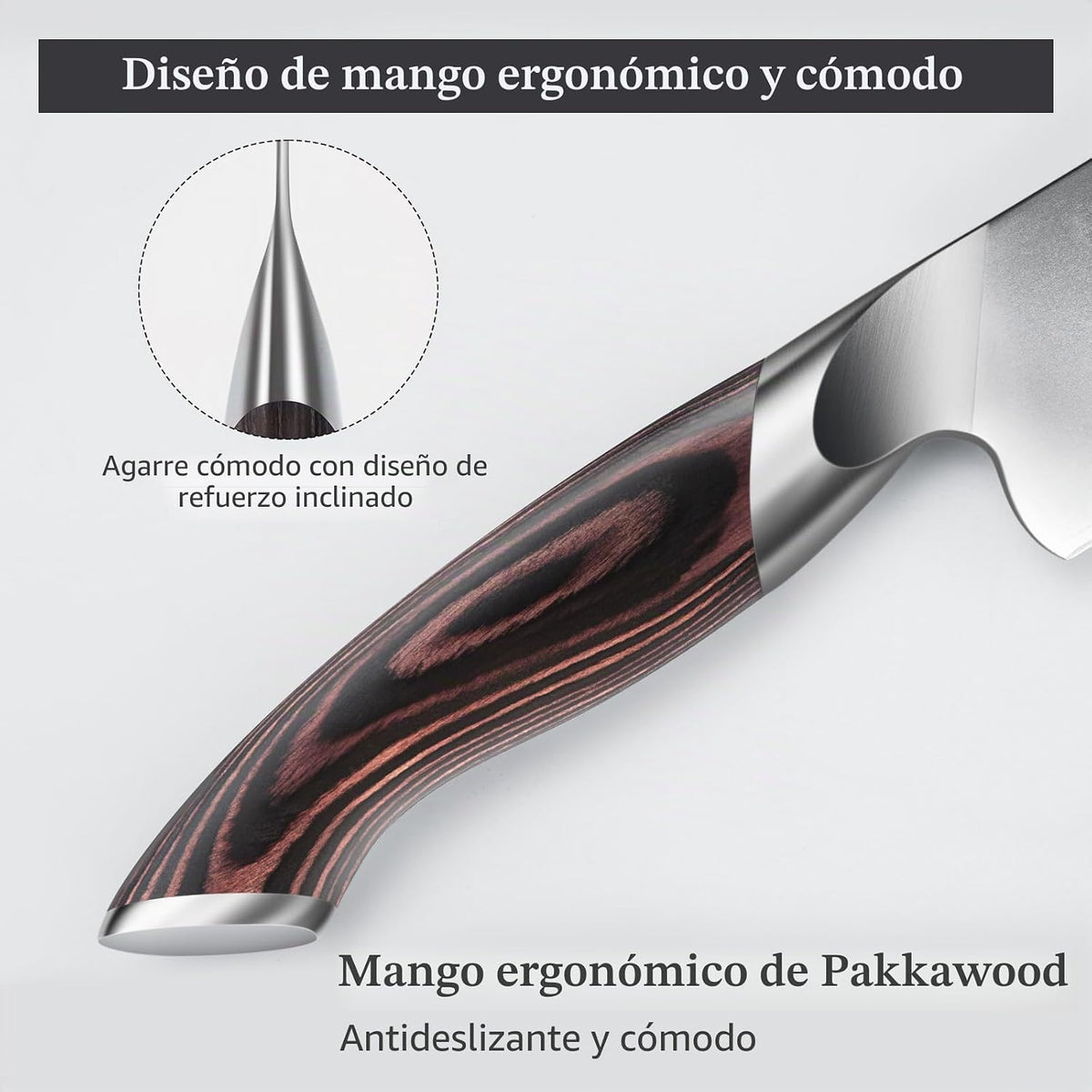 HOSHANHO - Cuchillo de chef japonés de 7 pulgadas, cuchillo de coci...