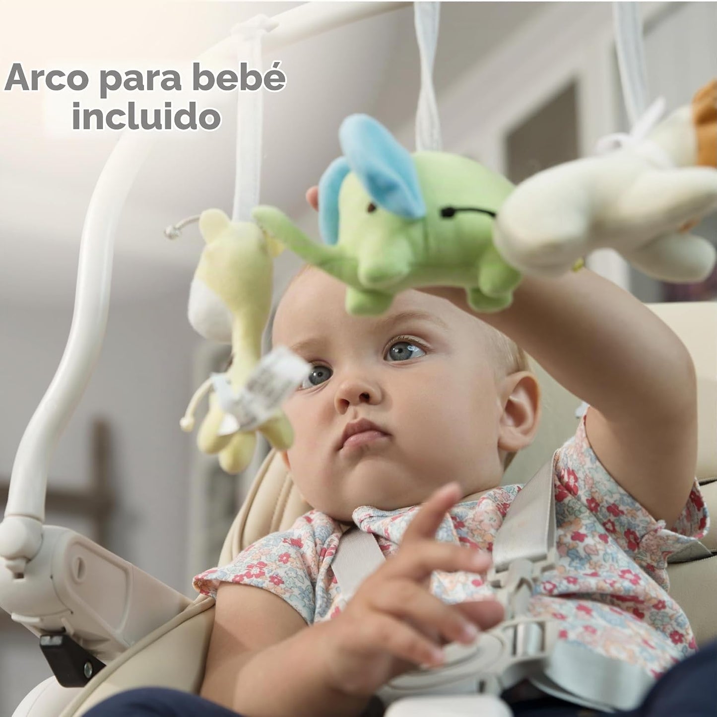 Silla alta para bebé ajustable a 7 alturas diferentes - Sillas alta...
