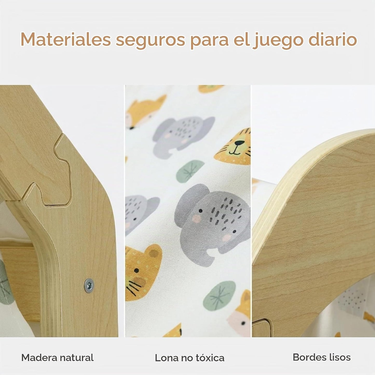 Tienda de juegos de madera para niños, casa de juegos de lona inter...