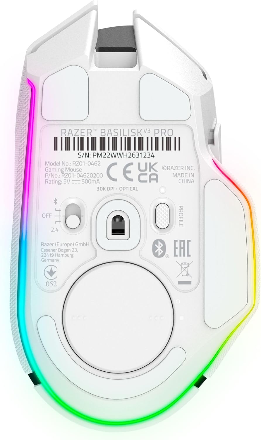 Razer Basilisk V3 Pro - Ratón inalámbrico personalizable para juego...