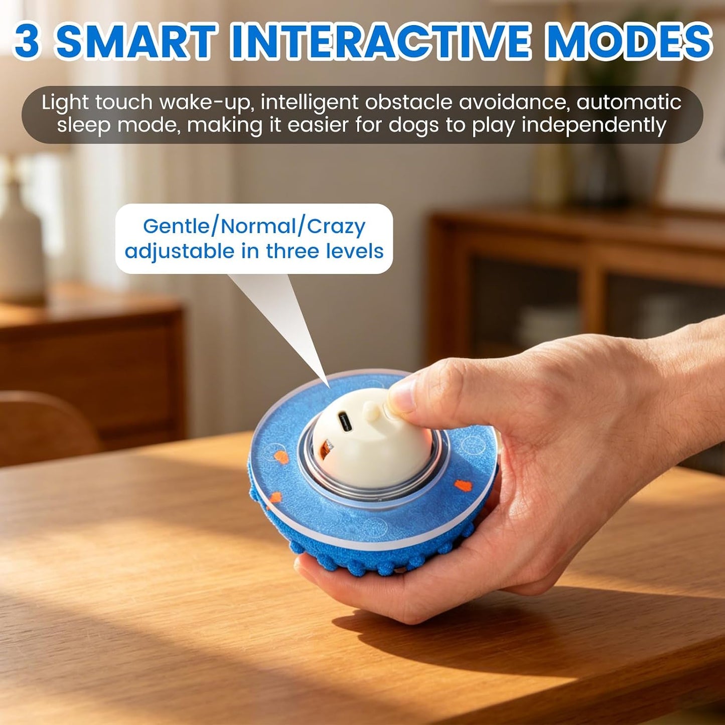 YMKWZ Paquete de 2 juguetes interactivos inteligentes para perros c...
