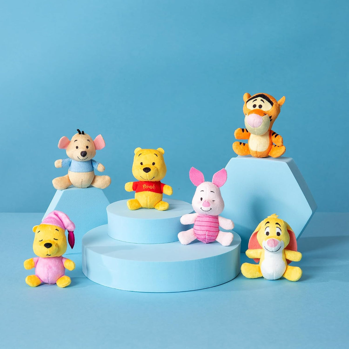 Micro Teenies Winnie The Pooh y sus amigos Paquete de 6 - Figura de...
